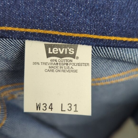 Levi's Vtg Jeans Men's 34x31 Blue Deadstock 517 Boot Cut Orange Tab Made In USA - Picture 10 of 14